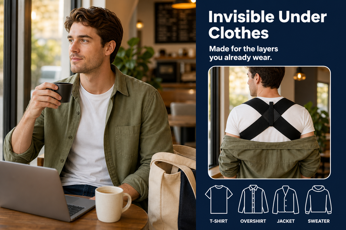 Invisible Posture Support Brace | Easy-Wear Back Corrector