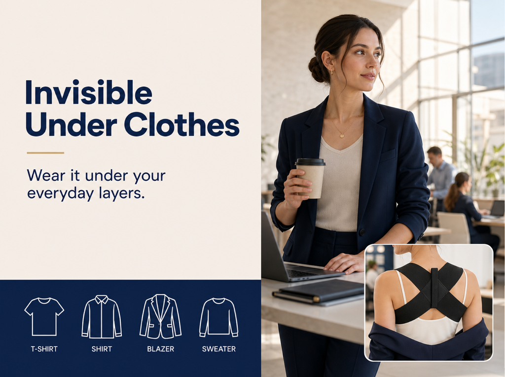 Invisible Posture Support Brace | Easy-Wear Back Corrector