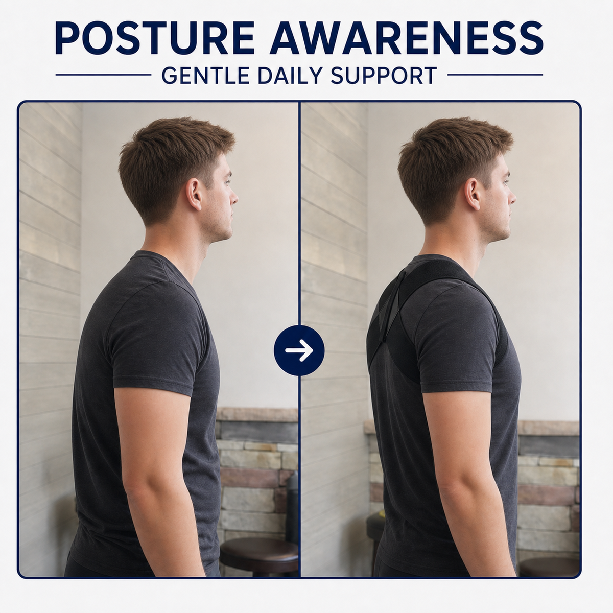 Invisible Posture Support Brace | Easy-Wear Back Corrector